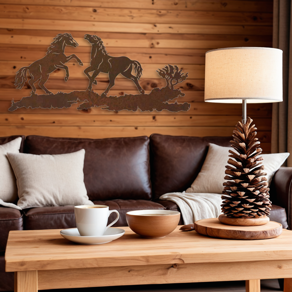 Wild Horses Wall Art - 57"