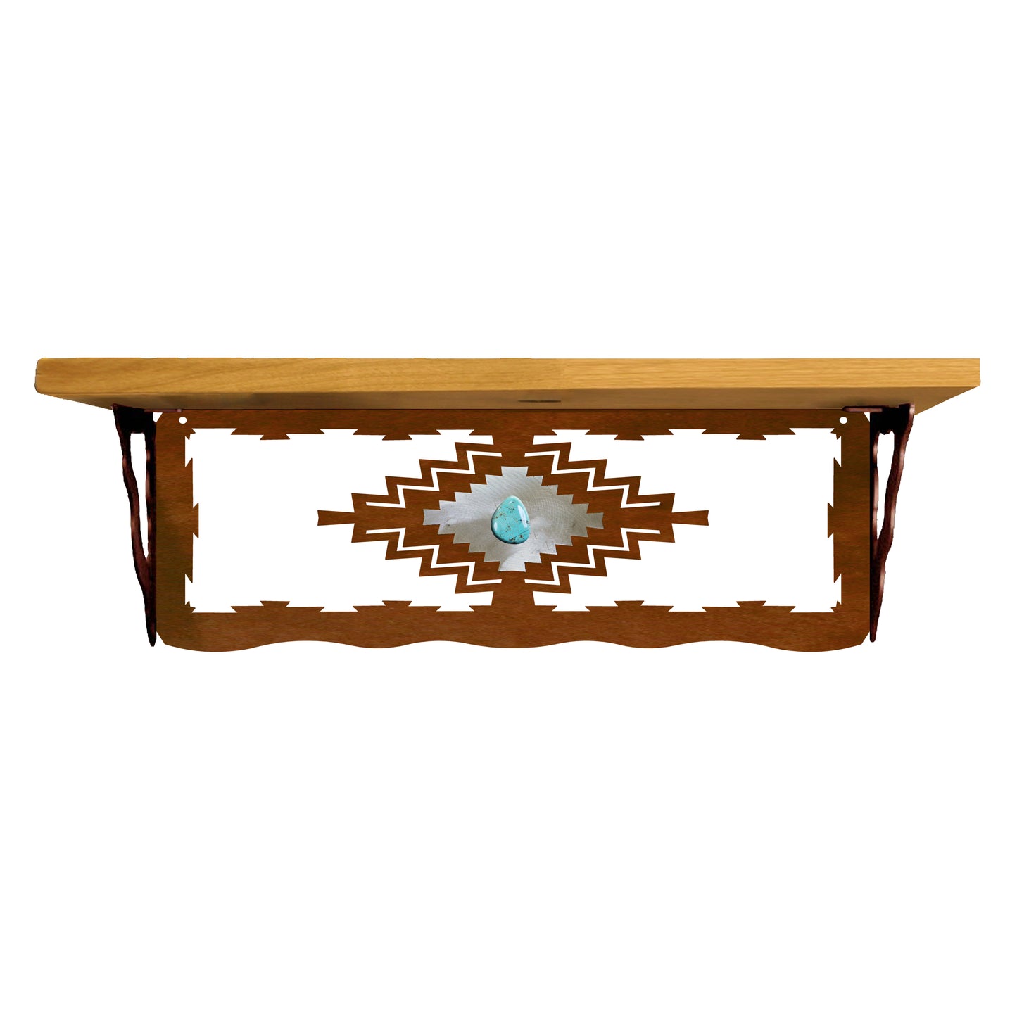 Desert Diamond with Turquoise 20" Shelf