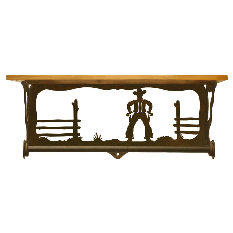 Cowboy 20" Hand Towel Bar Shelf