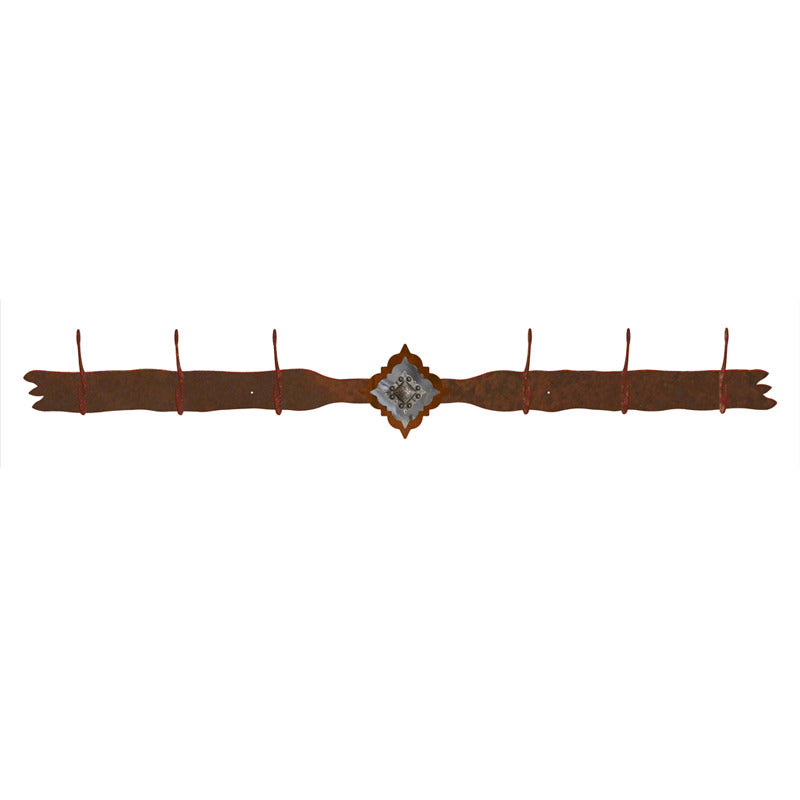 Diamond Silver Pico Concho Six Hook