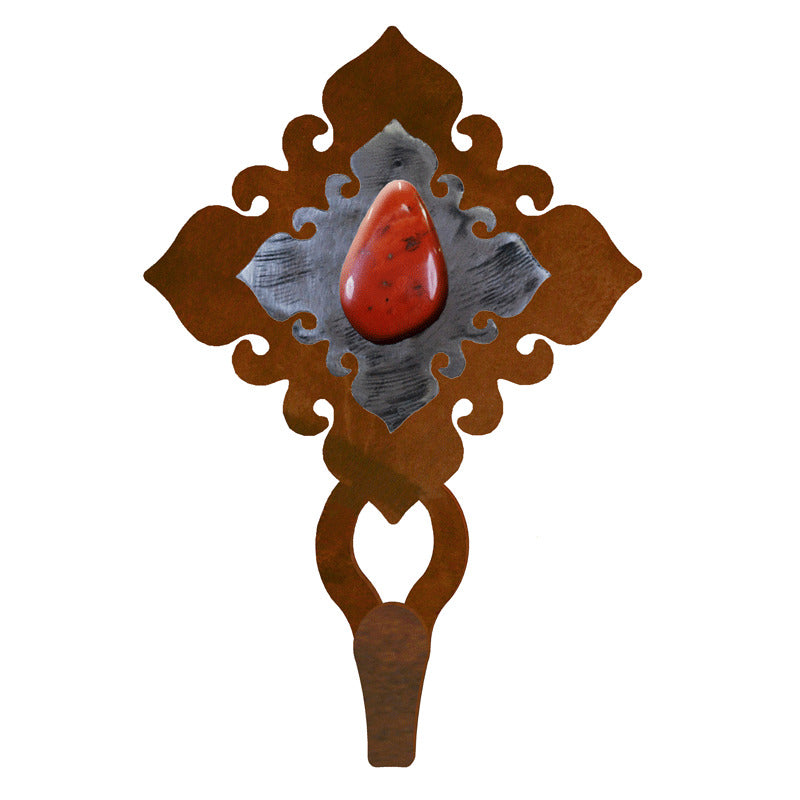 Red Jasper Stone Large Single Coat Hook