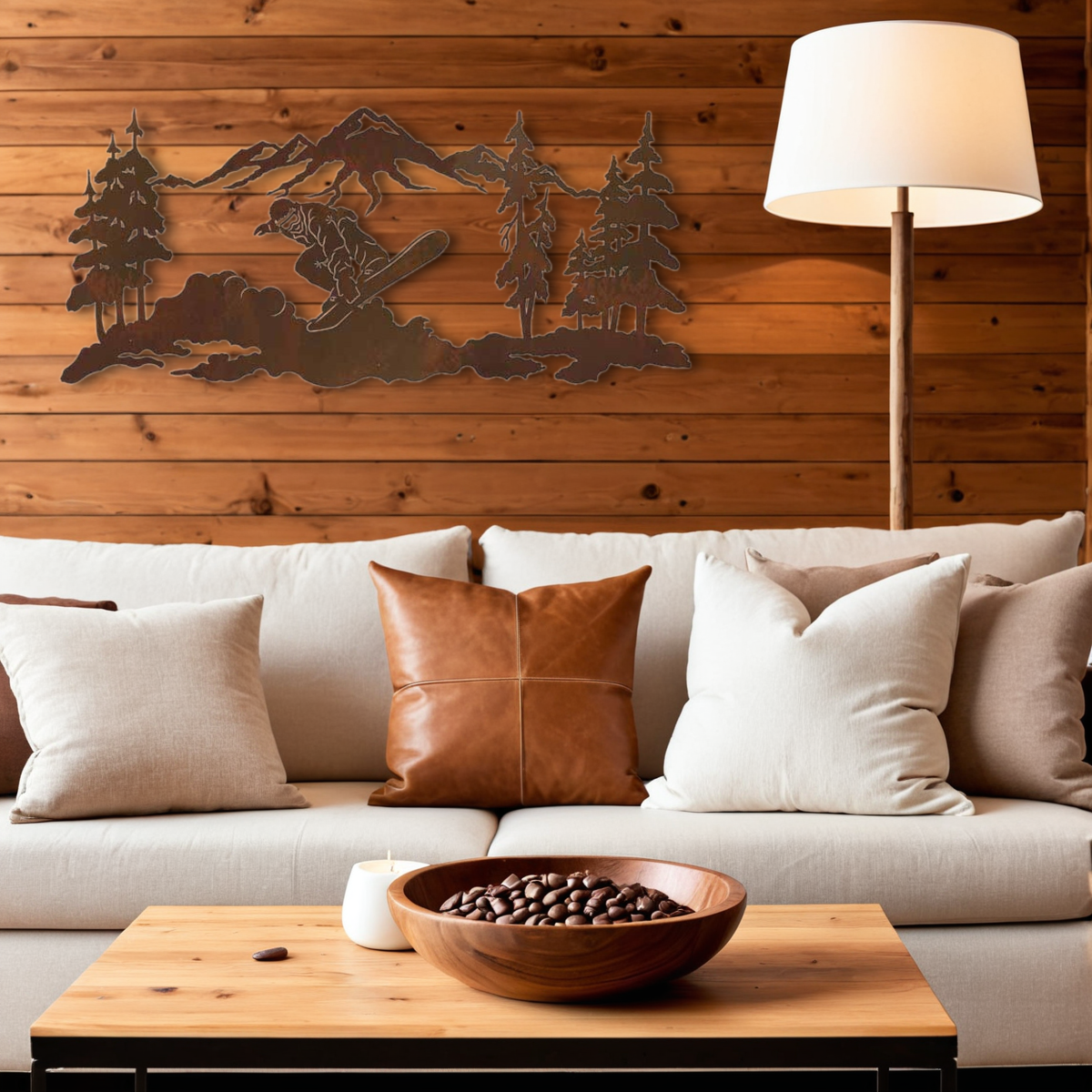 Snow Boarder Wall Art - 57"
