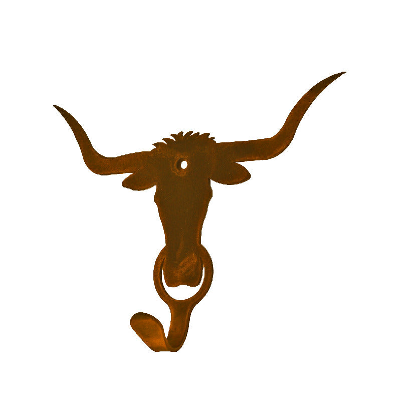 Long Horn Steer Single Coat Hook