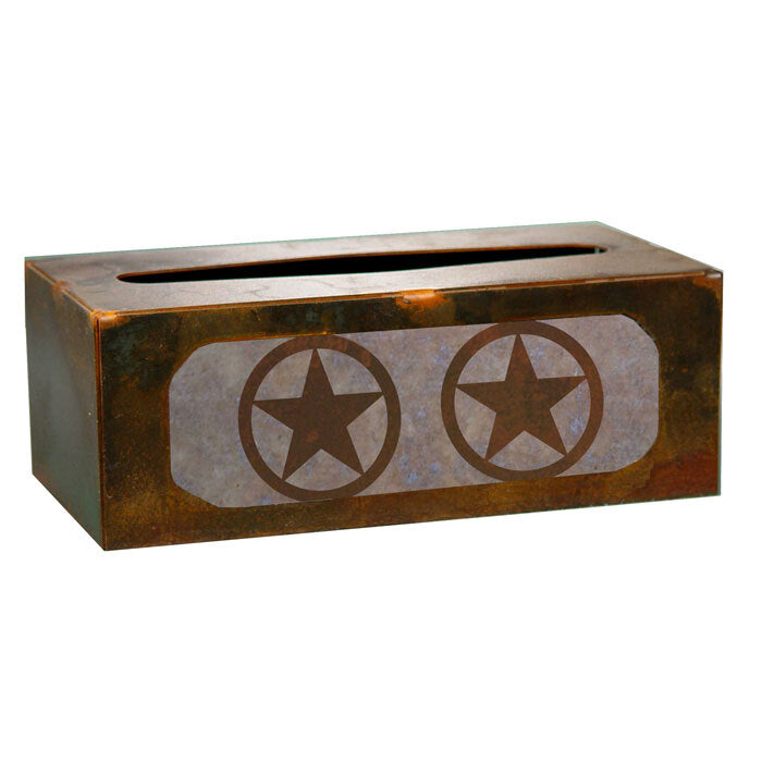 Texas Star Rectangle Tissue Box Cover
