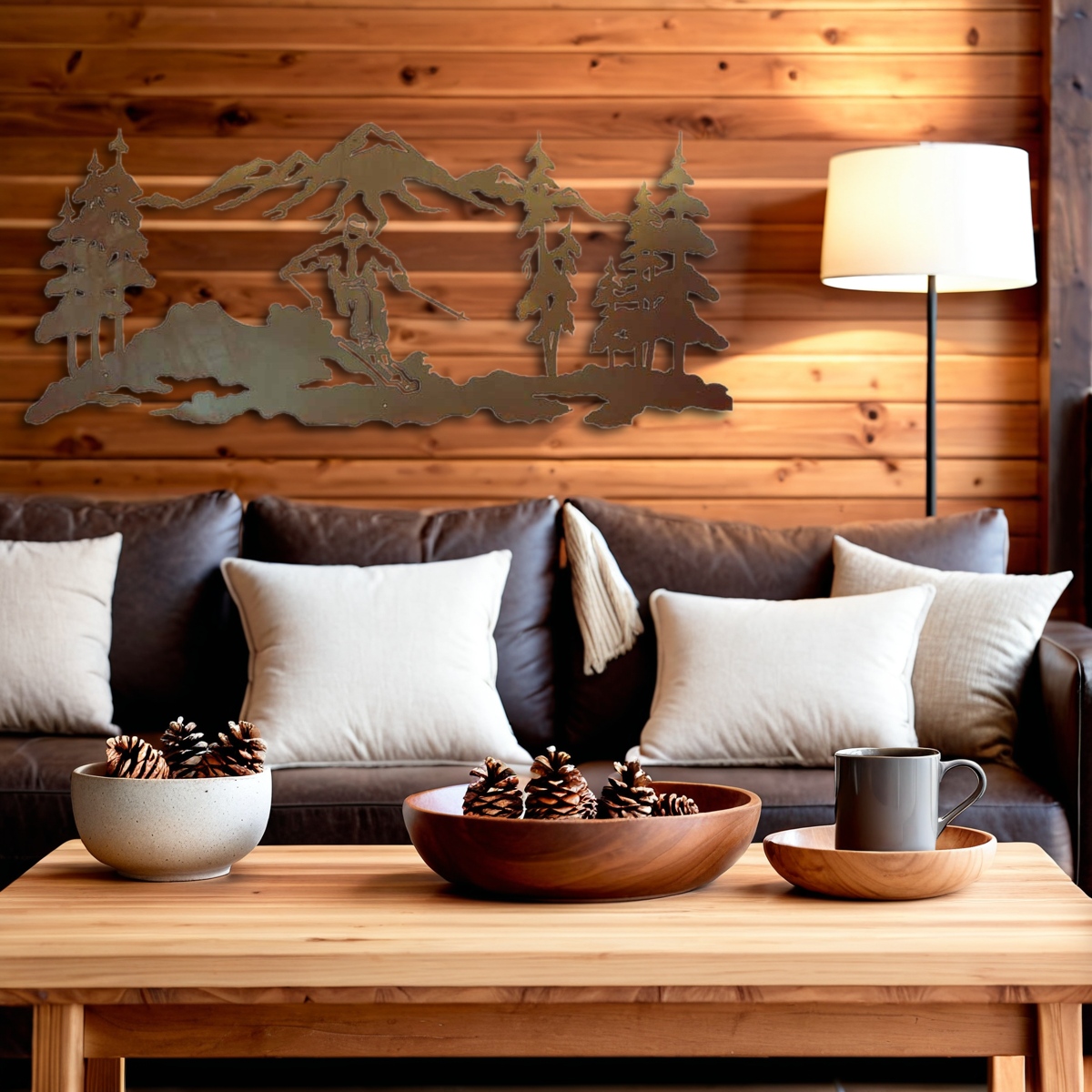 Skier Wall Art - 57"