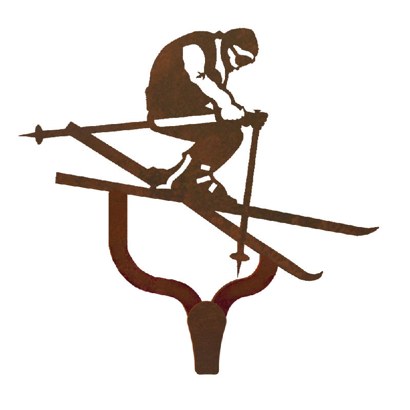 Skier Large Single Coat Hook
