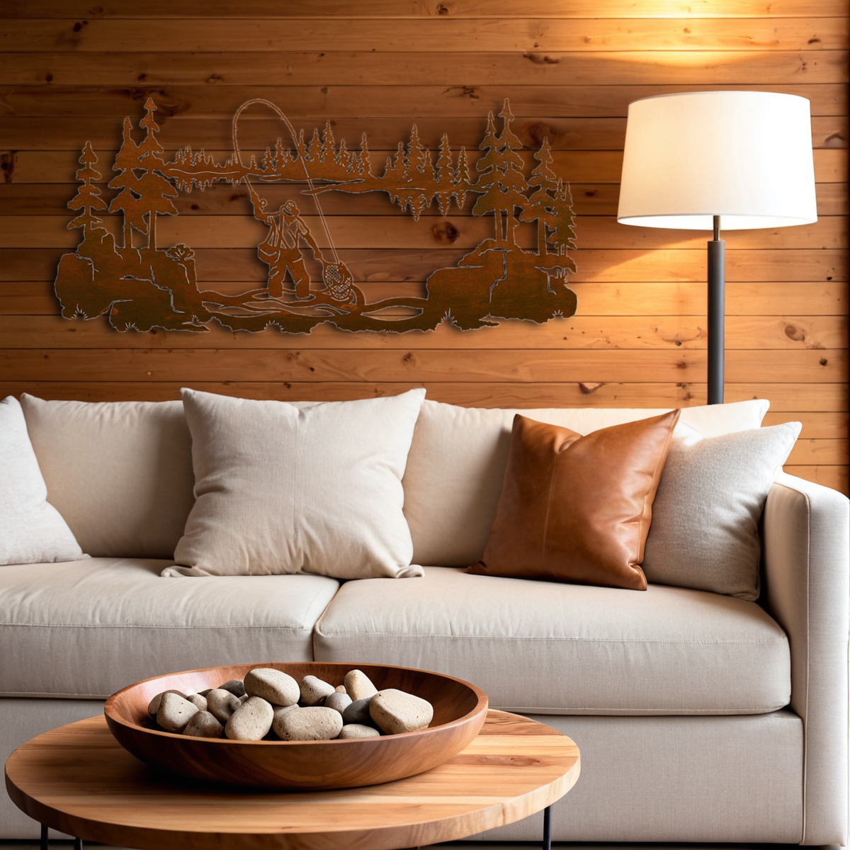 Fly Fishermen Wall Art - 57"