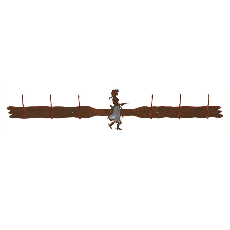 Pistol Cowgirl Six Hook Burnished