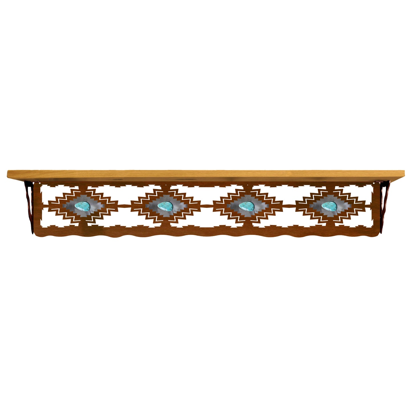 Desert Diamond with Turquoise 42" Shelf