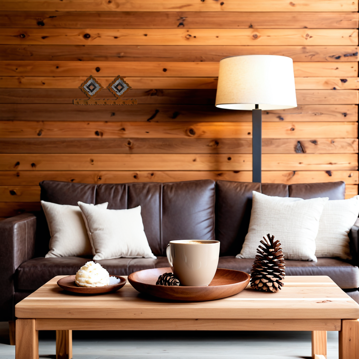 Copper Diamond Concho Key Chain Holder