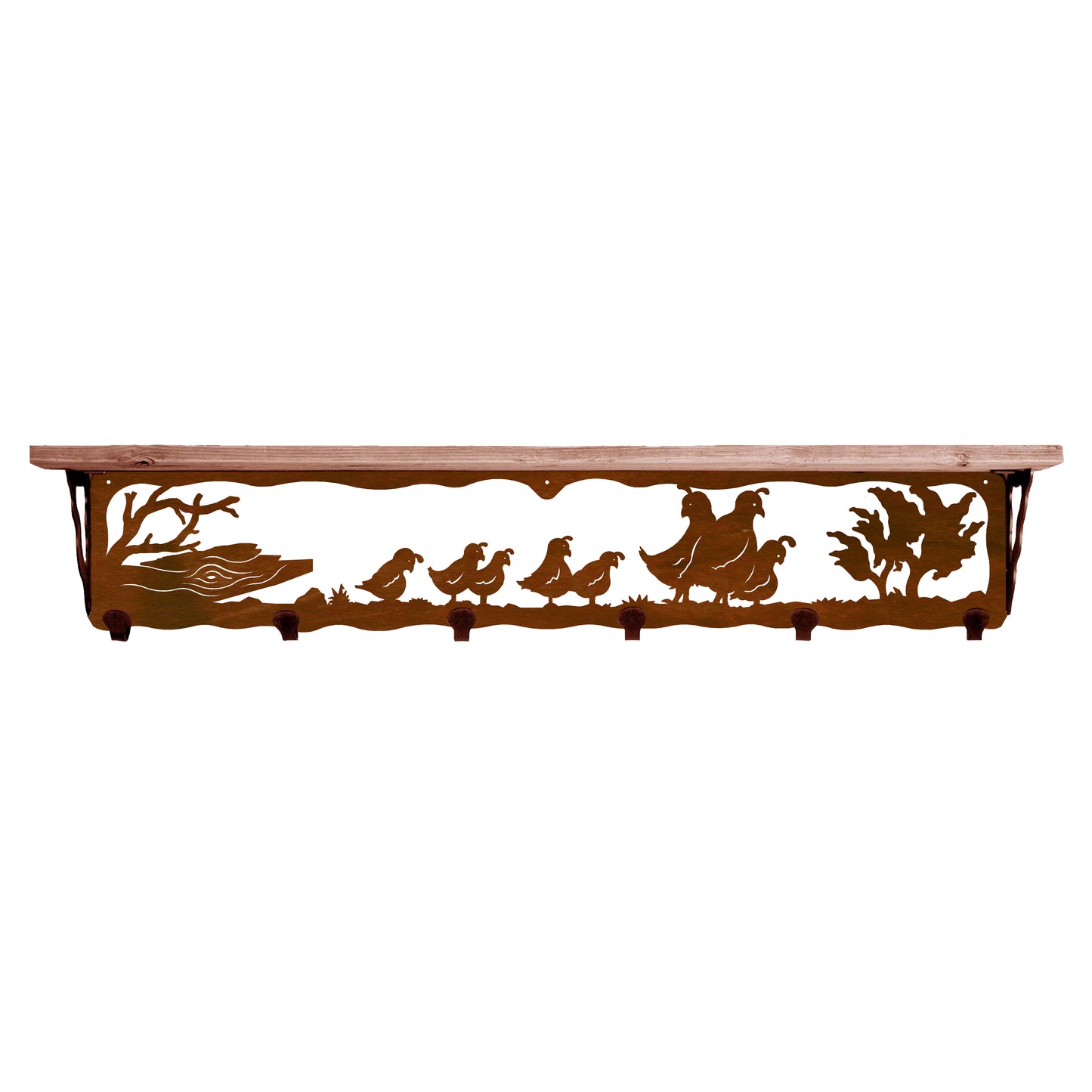 Quail 42" Coat Hook Shelf