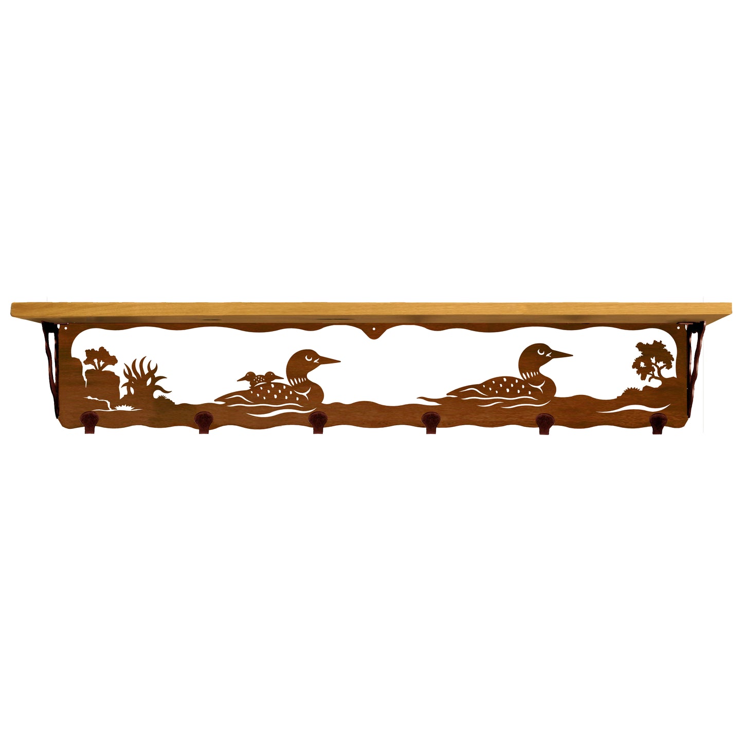 Loon 42" Coat Hook Shelf