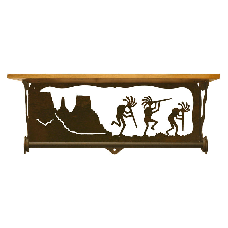 Kokopelli 20" Hand Towel Bar Shelf