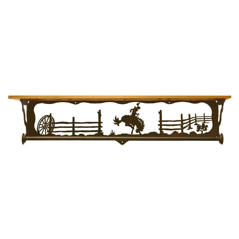 Bronc 34" Towel Bar Shelf