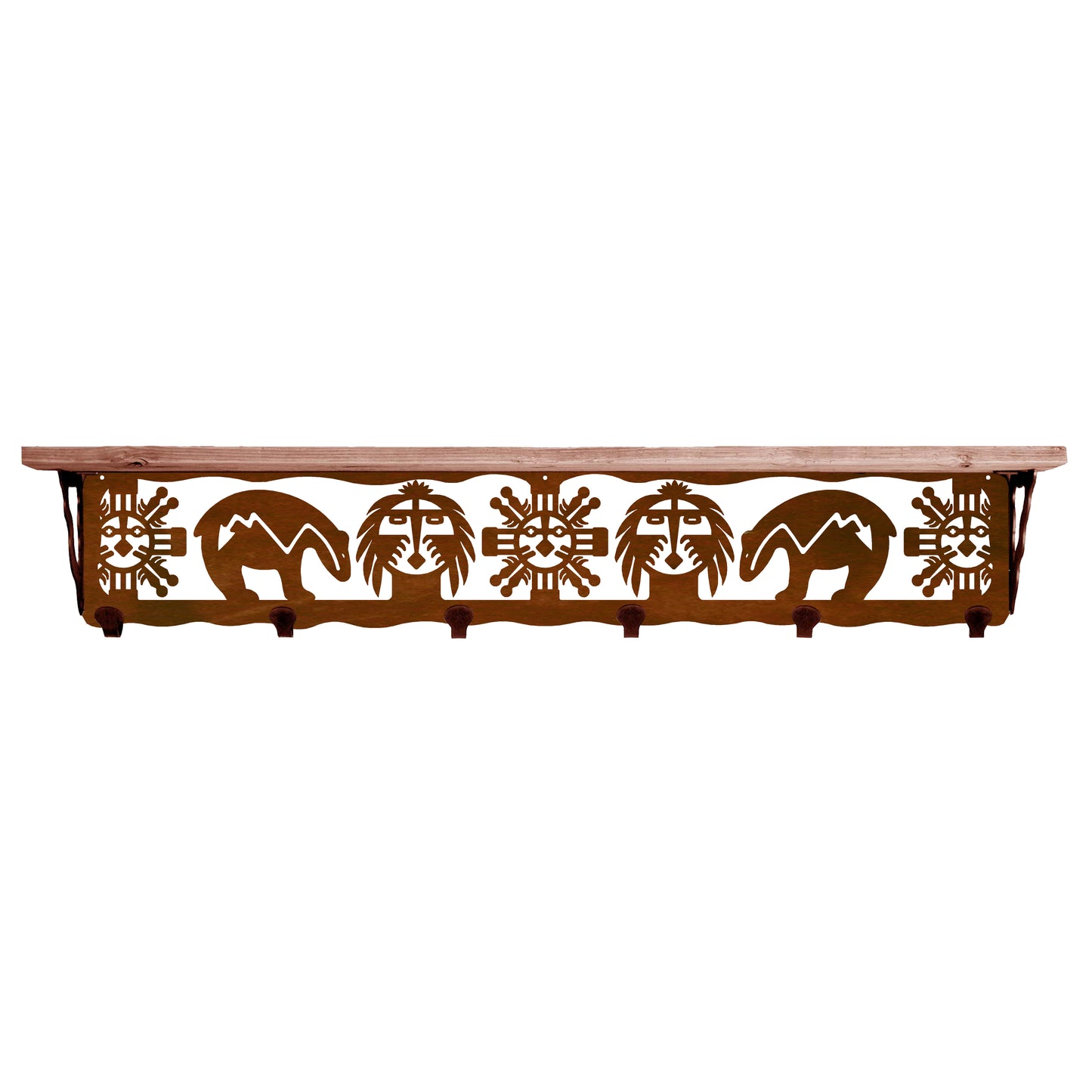Fetish Bear 42" Coat Hook Shelf