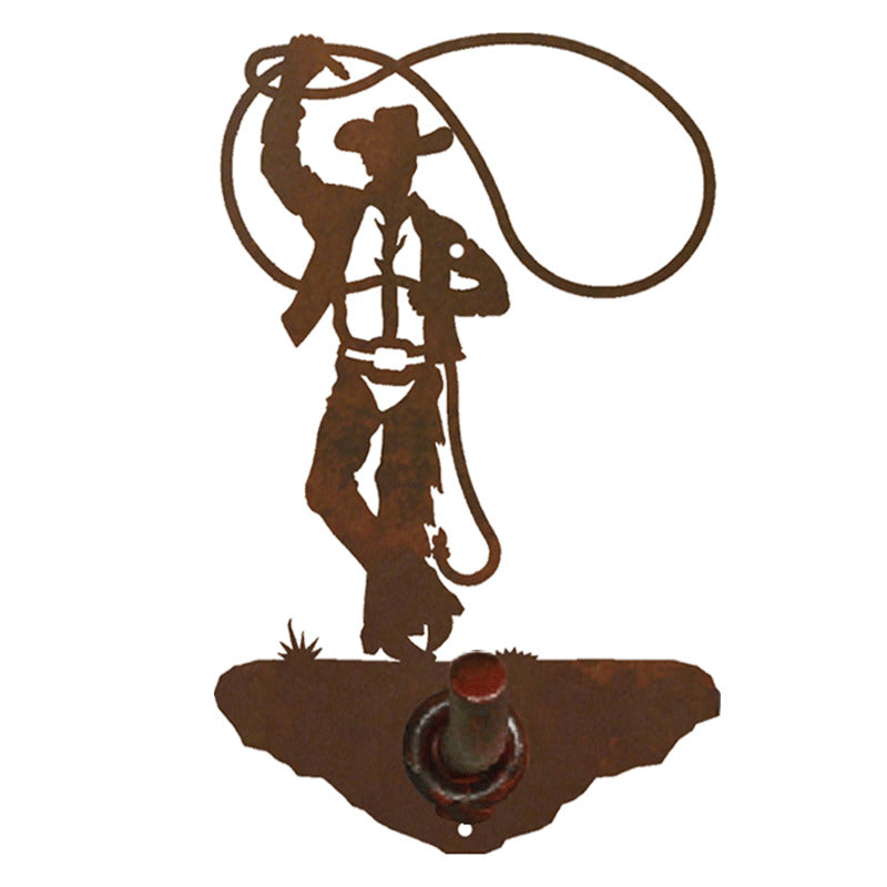 Roping Cowboy Robe Hook
