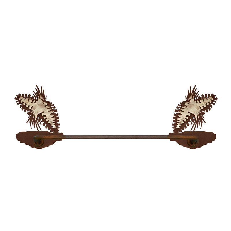 Pine Cone Hand Towel Bar Burnished