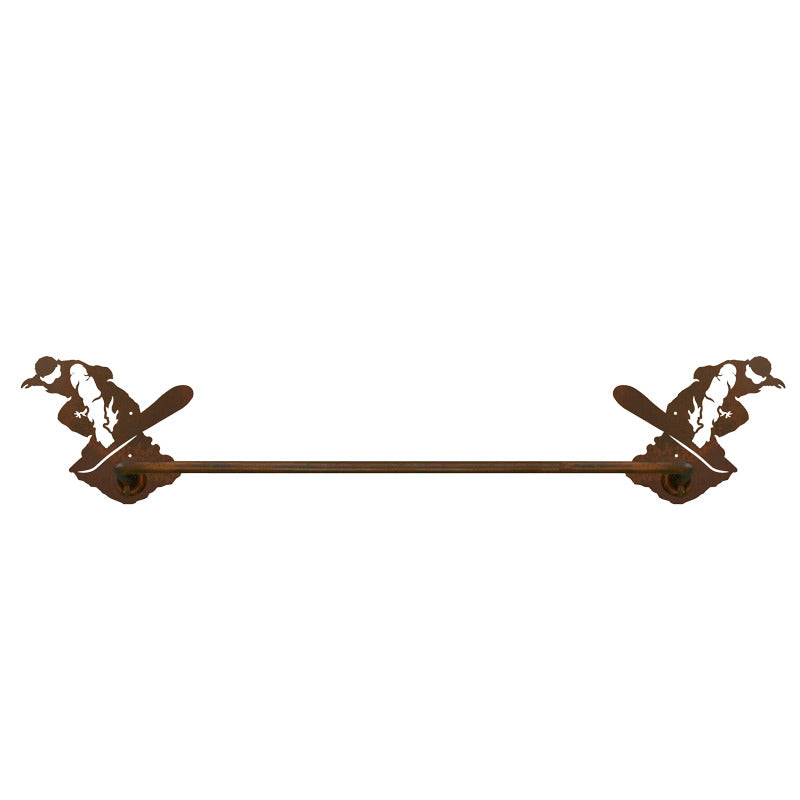 Snowboarder Towel Bar