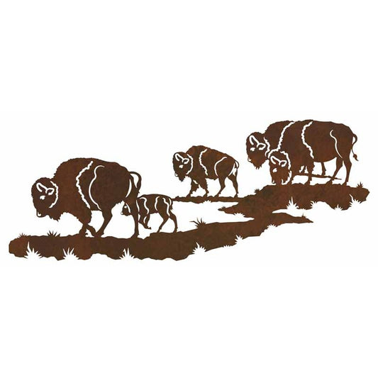 Buffalo Herd 42" Wall Art