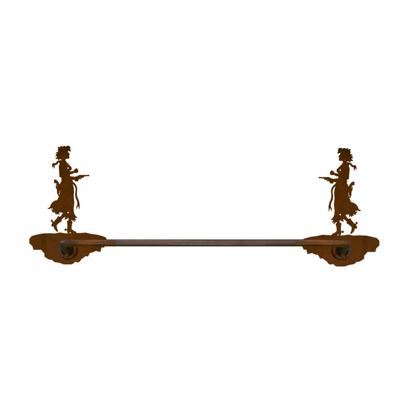 Pistol Cowgirl Hand Towel Bar