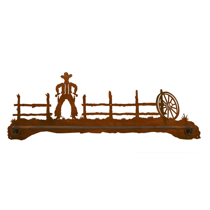 Cowboy Scenic Towel Bar