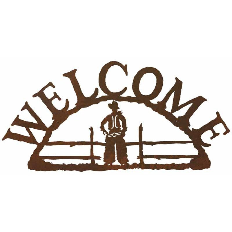 Cowboy Address Sign