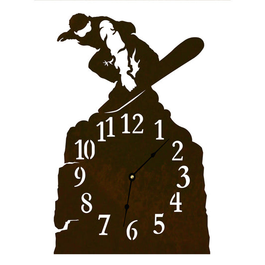 Snowboarder Table Clock