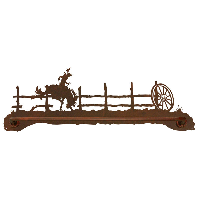 Bronc Scenic Towel Bar
