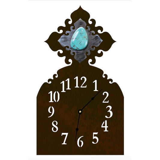 Turquoise Stone Table Clock