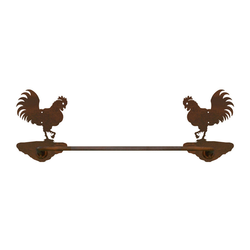 Rooster Hand Towel Bar