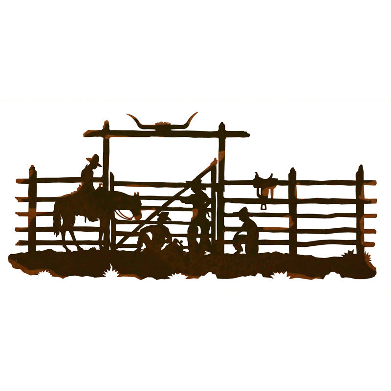 Cowboy Corral 57" Wall Art