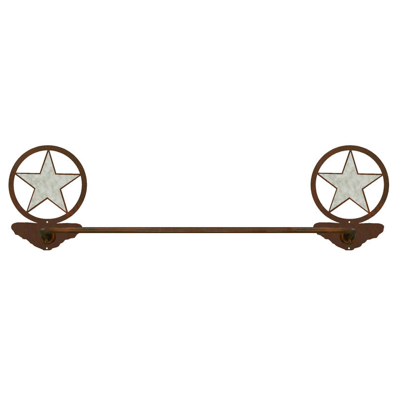 Texas Star Towel Bar Burnished