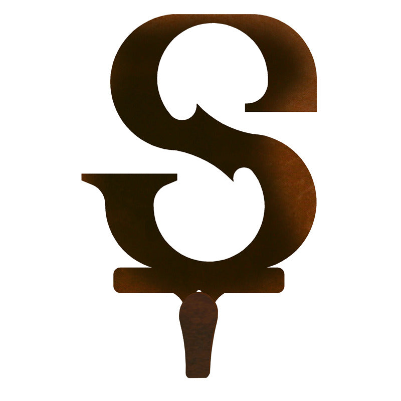 S Western Font Single Coat Hook