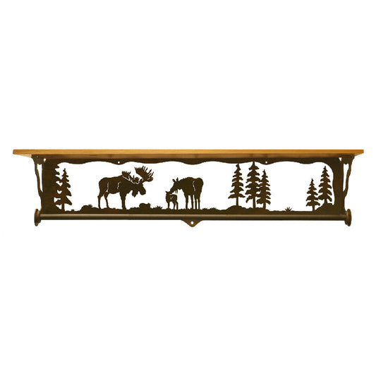 Moose 34" Towel Bar Bar Shelf