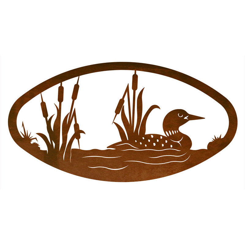 Loon Oval Wall Art Horizontaltonal