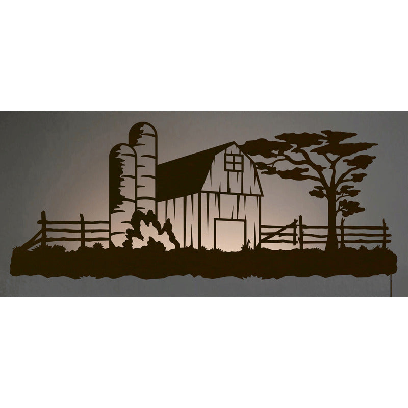 Barn Yard 42" Back Lite Wall Art