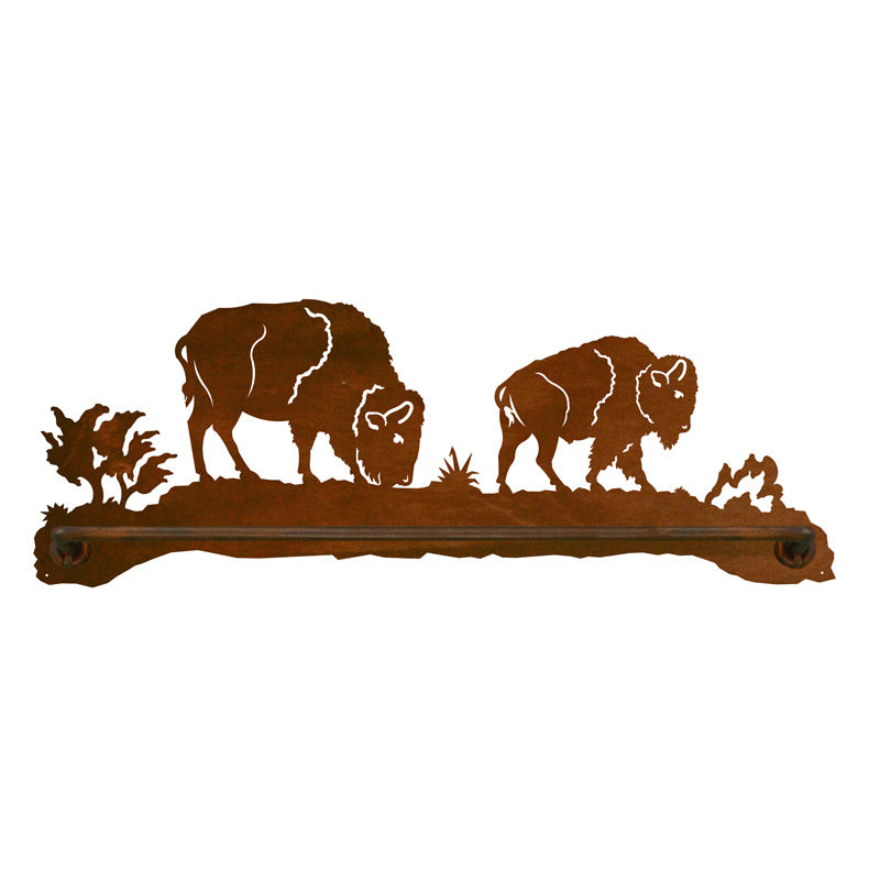 Buffalo Scenic Towel Bar