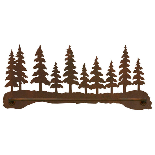 Pine Forest Scenic Towel Bar