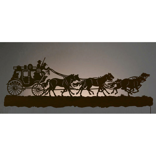 Stage Coach 42" Back Lite Wall Art