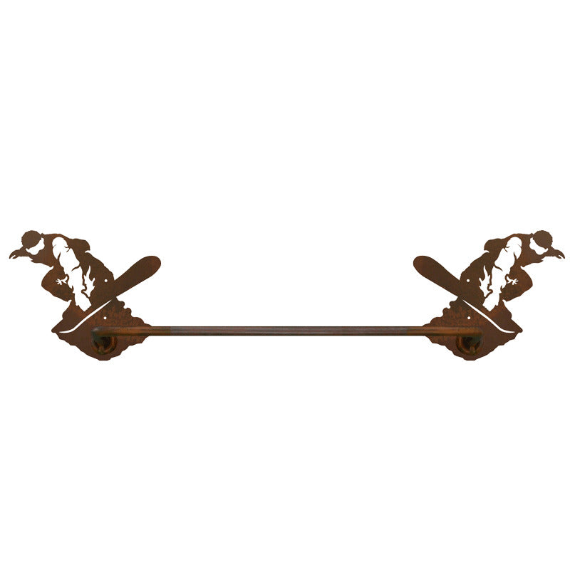 Snowboarder Hand Towel Bar