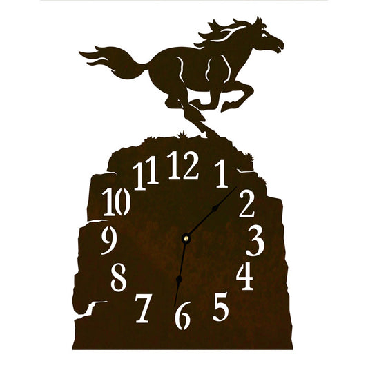 Running Horse Table Clock