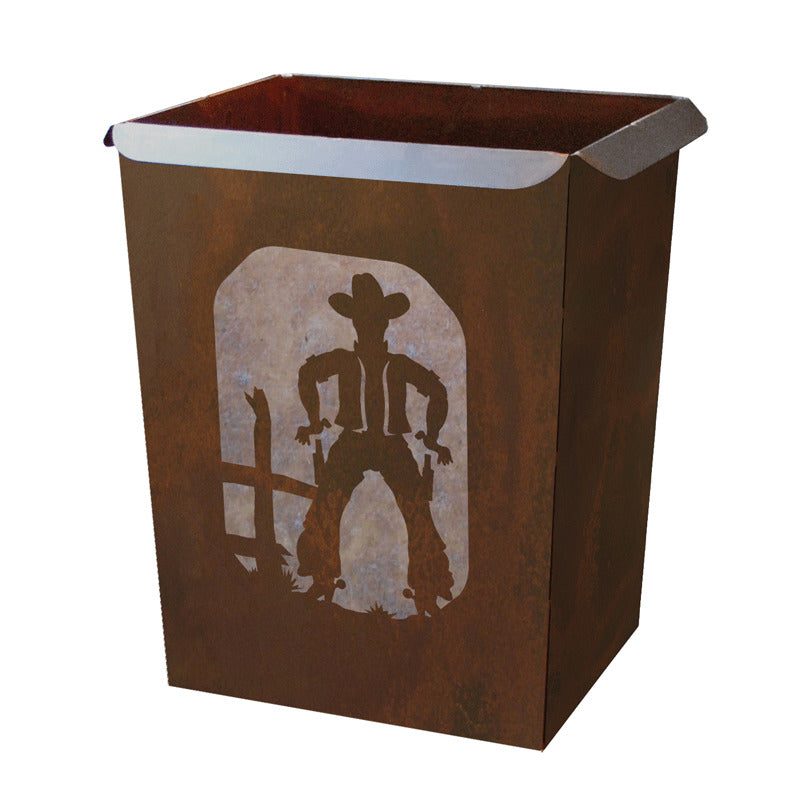 Cowboy Trash Bin