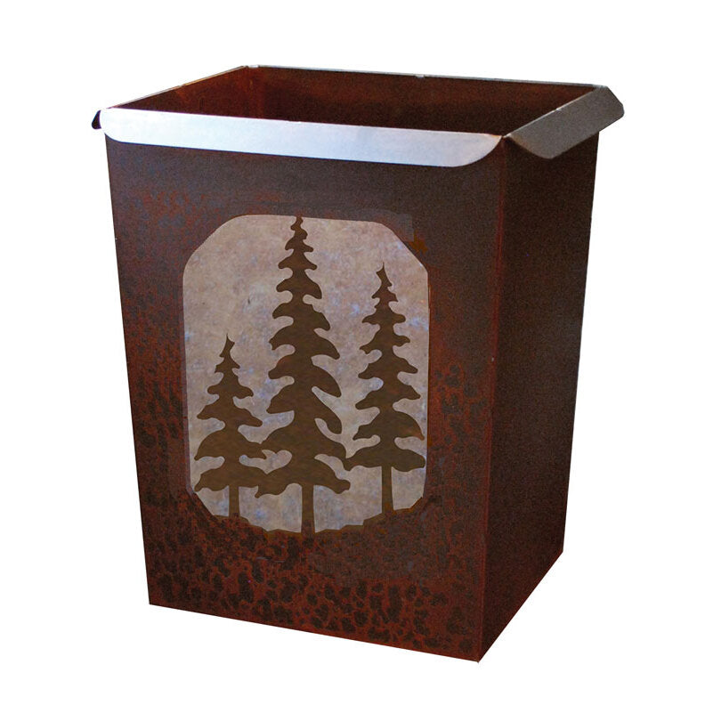 Pine Tree Trash Bin