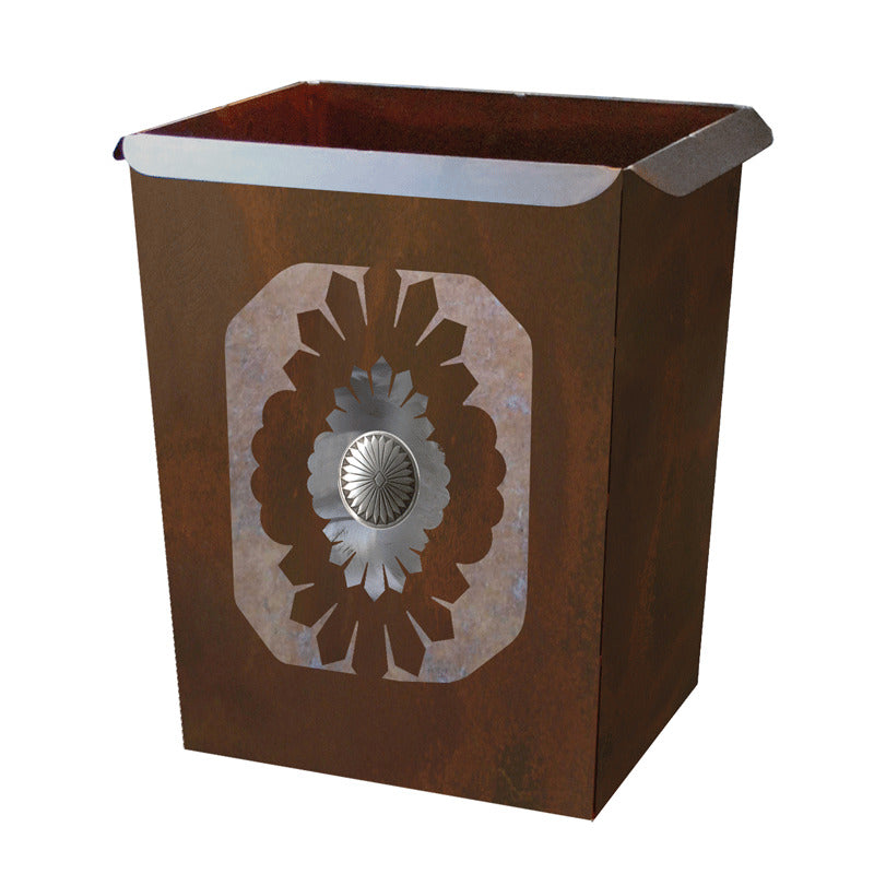 Sunburst Concho Trash Bin