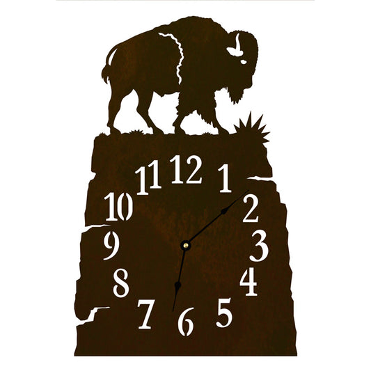 Buffalo Table Clock