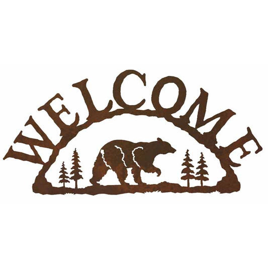 Bear Horizontal Welcome Sign