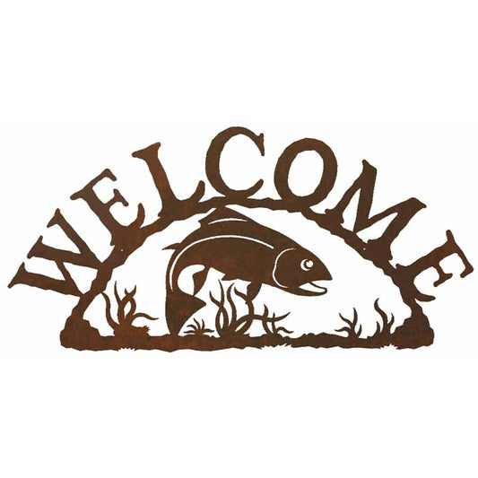 Trout Horizontal Welcome Sign