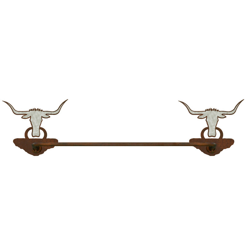 Long Horn Towel Bar Burnished