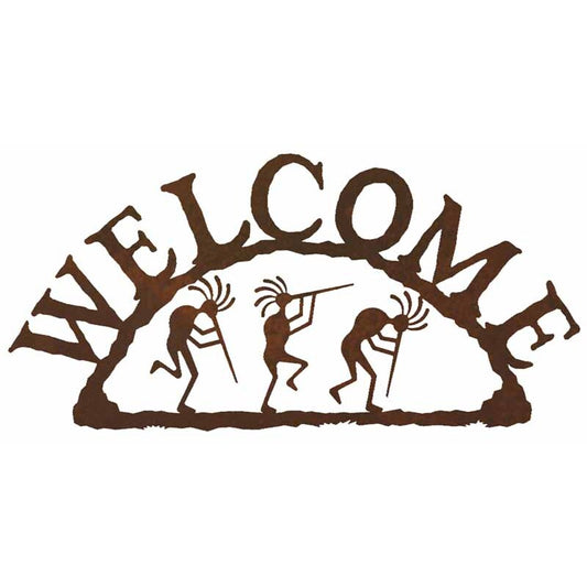 Kokopelli Horizontal Welcome Sign