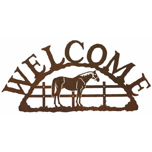 Bay Horse Horizontal Welcome Sign